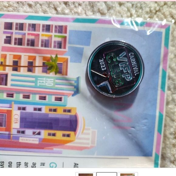 NEW SEALED Carnival Pin VIFP Club Miami 2023 Cruise Ships VIP Pin - Picture 2 of 3